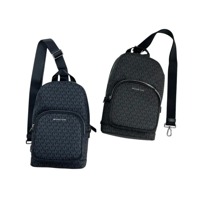 【Michael Kors】Michael Kors 防刮皮革 單肩後背包 經典滿版 斜背包 胸包 腰包 MK(單肩後背包8811)