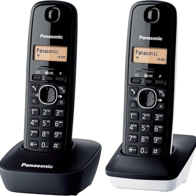 【Panasonic 國際牌】數位高頻無線電話-黑白搭(KX-TG1612)