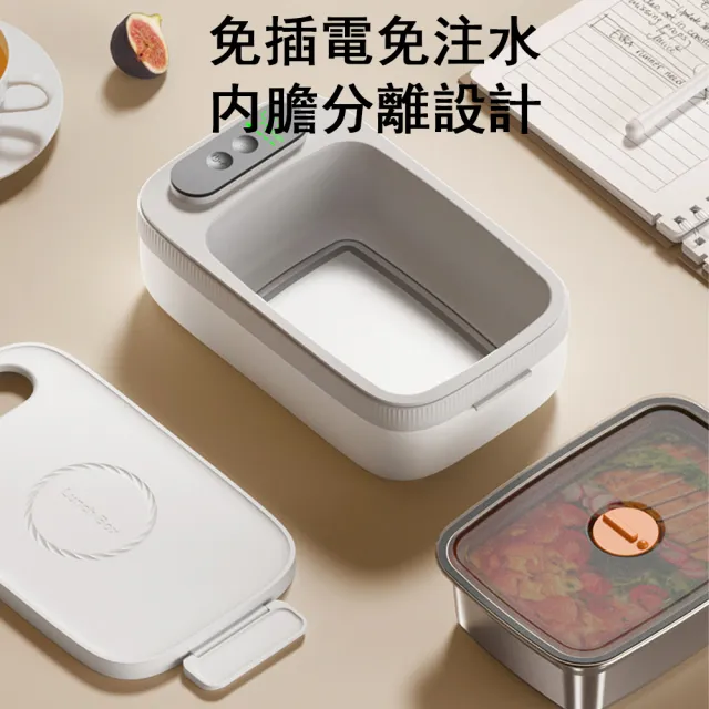 【Felsted 菲仕德】電熱飯盒 1L免註水(加熱便當盒 電熱便當盒 不鏽鋼便當盒 加熱飯盒 保溫便當盒)