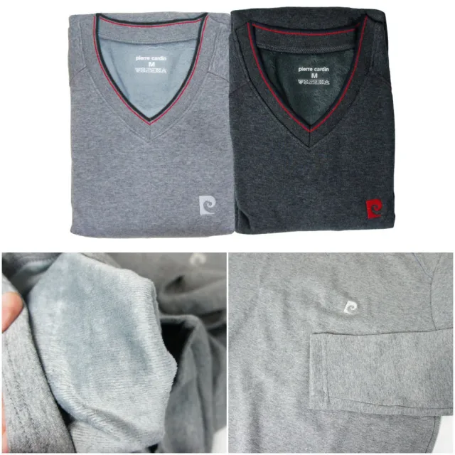 【pierre cardin 皮爾卡登】2件組速暖厚絨刷毛保暖系列-廠出(居家服/保暖長袖/長褲)
