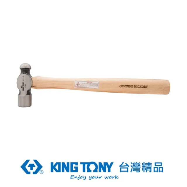【KING TONY 金統立】專業級工具 美式球頭木柄鎚 29x93x300ｍｍ (KT7811-12)