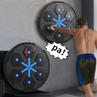 【ANTIAN】智能藍牙音樂拳擊訓練靶 RGB動態打拳器 搏擊打拳機 實時播報壁掛拳擊靶 散打訓練器