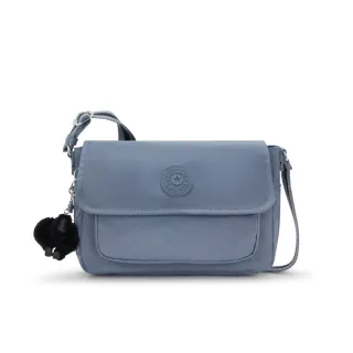 【KIPLING官方旗艦館】岩石藍底部擴充側背包-DALMA