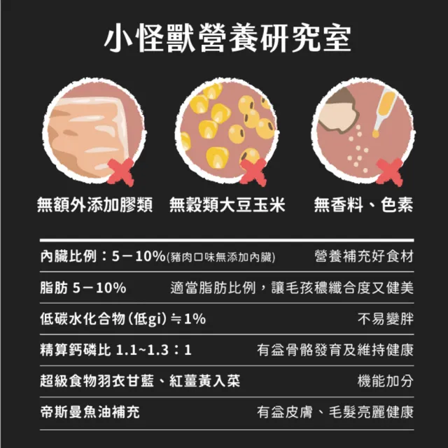 【怪獸部落】犬用1種肉無膠主食罐165gx12入-羊肉佐嫩雞(狗主食罐 全齡適用)