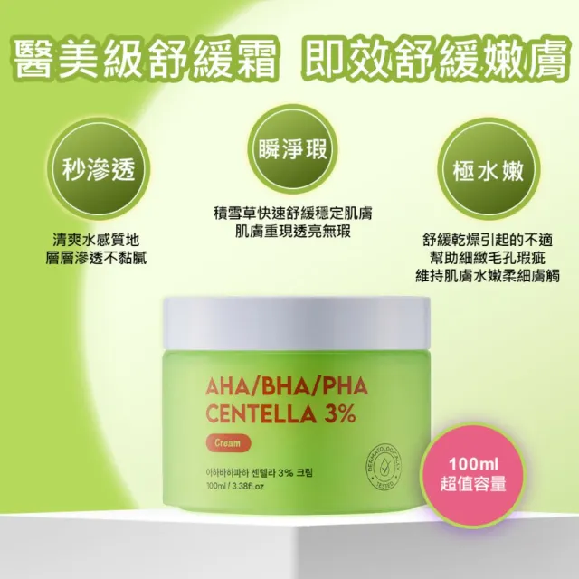【ShinCos.Lab】韓國積雪草3%舒緩保養組(舒緩化妝水200ml+舒緩霜100ml+舒緩精華液50ml)