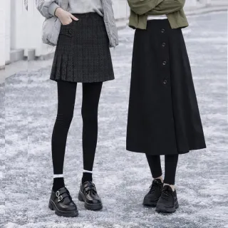 【buyer 白鵝】禦寒刷毛保暖防寒假兩件褲裙(多款任選)