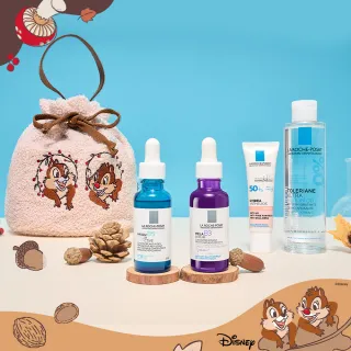 【理膚寶水】momo獨家!奇奇蒂蒂系列★年輕透亮禮盒(MELA B3淡斑淨亮精華/B5彈潤超修復精華/)