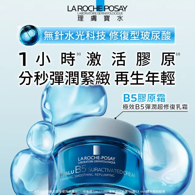 【理膚寶水】彈潤緊緻囤貨組★極效B5彈潤超修復乳霜 50ml(B5膠原霜)
