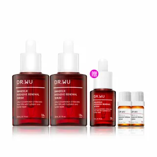 【DR.WU 達爾膚】杏仁酸亮白煥膚精華18％ 30ML(2入組)