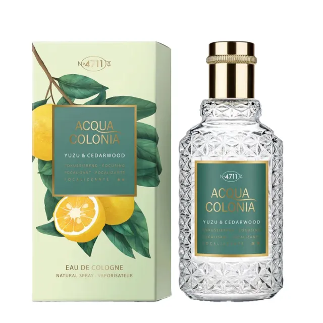 【4711 科隆之水】ACQUA COLONIA系列 柚子&雪松/無花果&香根草 古龍水100ml- 任選 (專櫃公司貨)