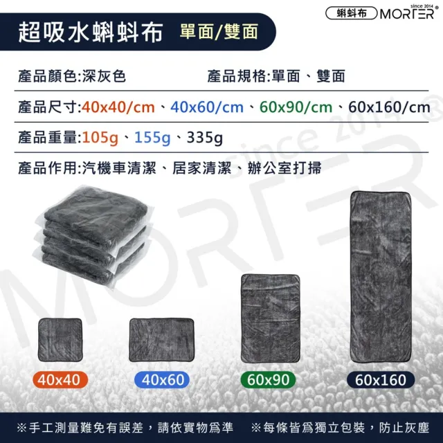 【MorTer】蝌蚪布 洗車毛巾 30x30cm-雙面 彩色 (擦車布/吸水布/蝌蚪吸水布/蝌蚪毛巾/加厚毛巾/擦車巾)