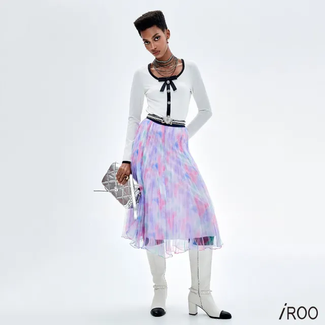 【iROO】絢麗五彩烏干裙