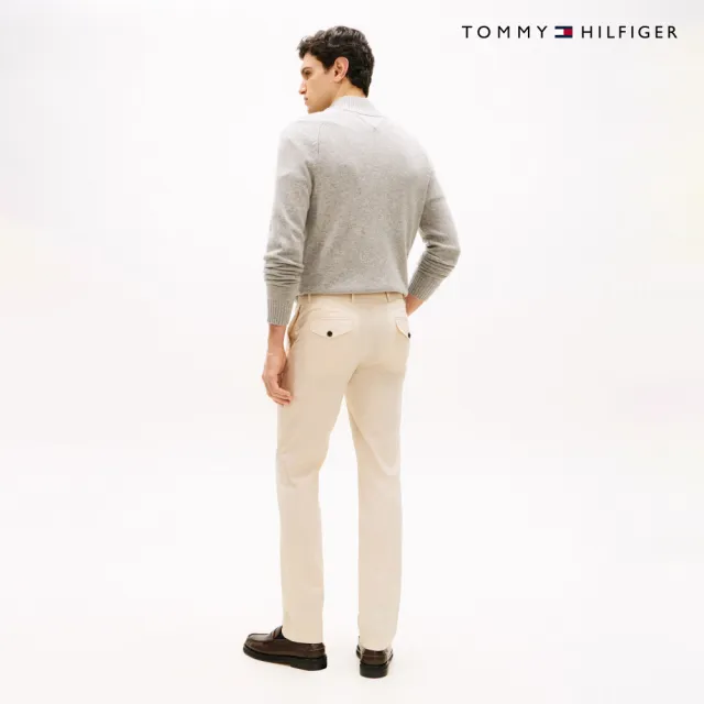 【TOMMY HILFIGER】官方旗艦館Denton 彈性府綢棉斜紋長褲_棕色