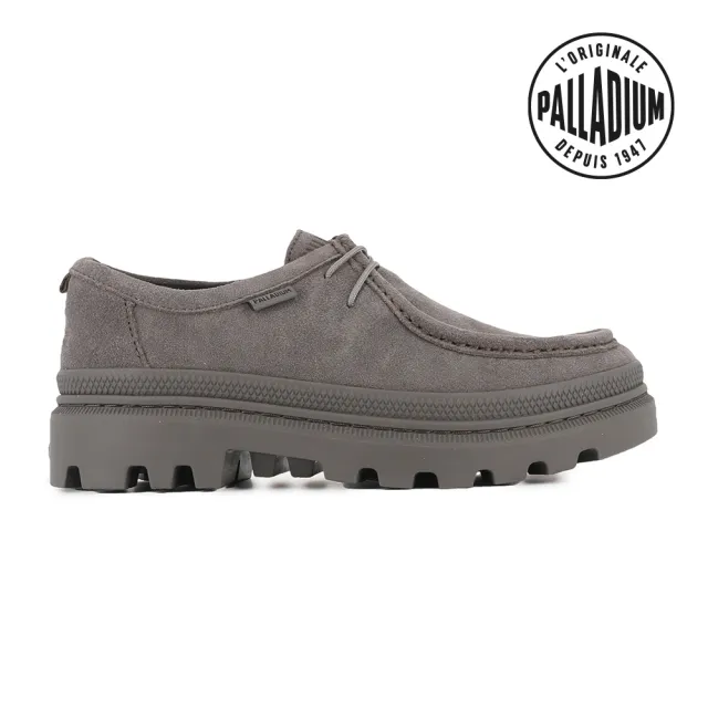 【Palladium】PALLATROOPER LOAF S 麂皮復古橡膠大底樂福鞋/休閒鞋-男鞋/女鞋-石灰(79526-281-M)