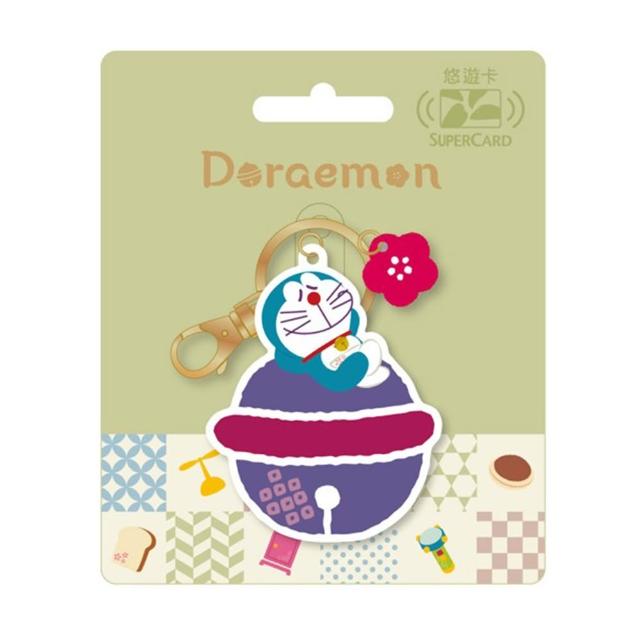 【Easycard 悠遊卡】代銷 哆啦A夢日式和風Supercard造型悠遊卡-鈴鐺