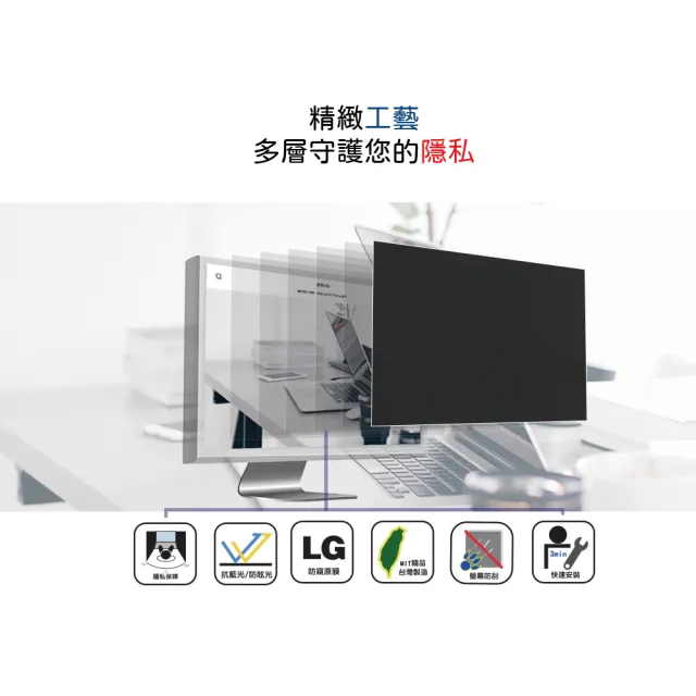 〔HORLINK〕MacBook Air 13.6 M2/M3/M4/M5 超薄磁吸螢幕防窺片(防窺/抗藍光/抗眩光/螢幕保護)