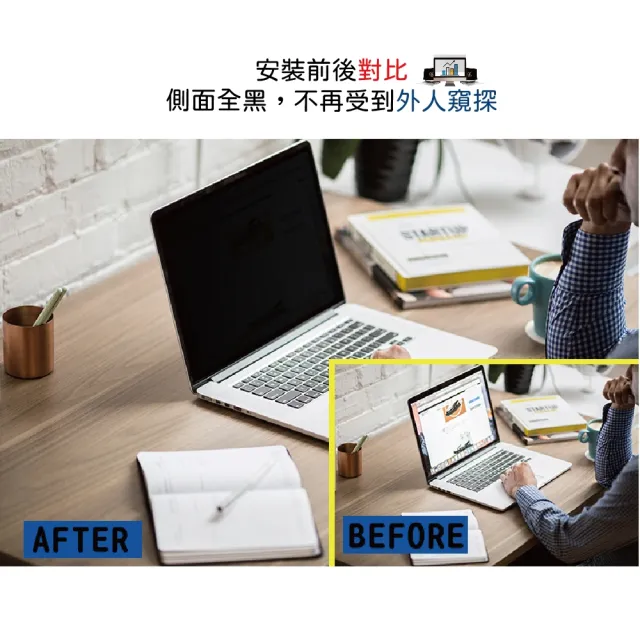 〔HORLINK〕MacBook Air 13.6 M2/M3/M4/M5 超薄磁吸螢幕防窺片(防窺/抗藍光/抗眩光/螢幕保護)