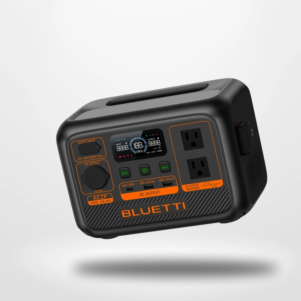 BLUETTI AC2P 戶外移動電源 BLUETTIAC2P 戶外移動電源 300W,230Wh,行動儲能電站 UPS 備援電力 露營)