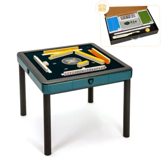 【商密特】T350 二代 過山 電動麻將桌(餐桌款 孔雀綠)