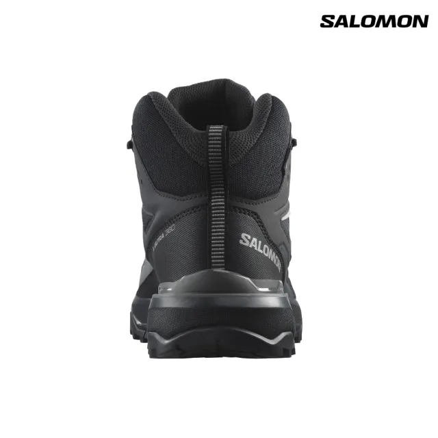 【salomon】X ULTRA 360 MID GORE-TEX 男款 中筒登山鞋 黑/磁灰/藍灰