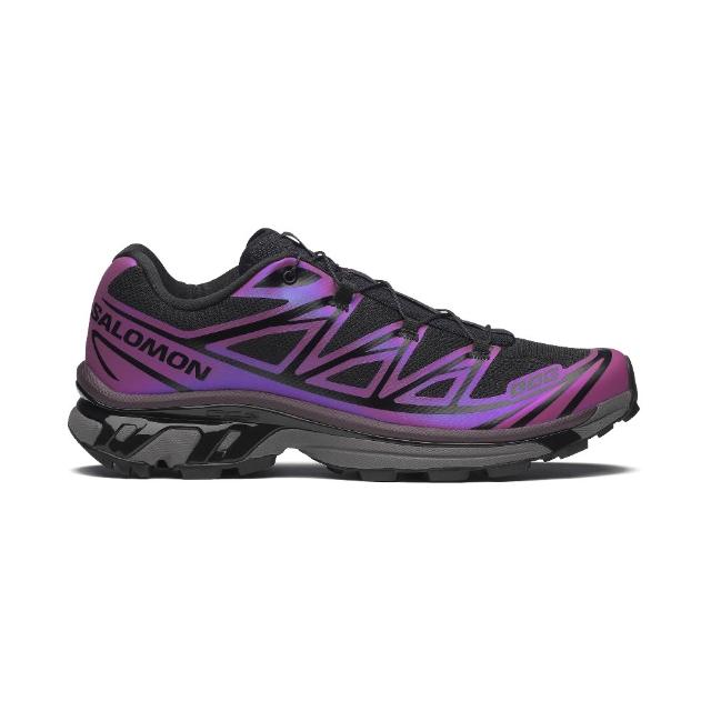 【salomon】XT-6 IRIDESCENT運動鞋 黑/蜀葵紫/烏梅黑