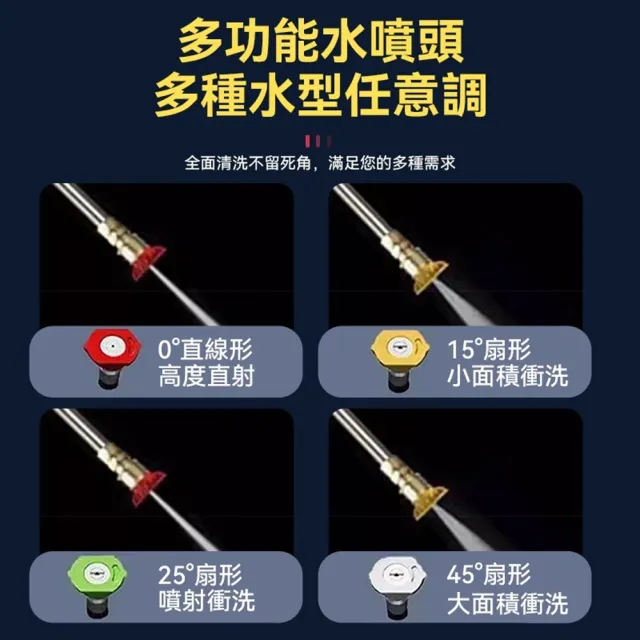 【Ogula 小倉】清洗機 110V超大功率 自吸強力160bar 超高壓（9800M）23米管+噴頭(沖洗機/洗車機/洗地機)