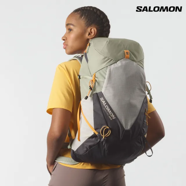 【salomon】AEROTREK 28 多功能背包 海草綠/白雲銀
