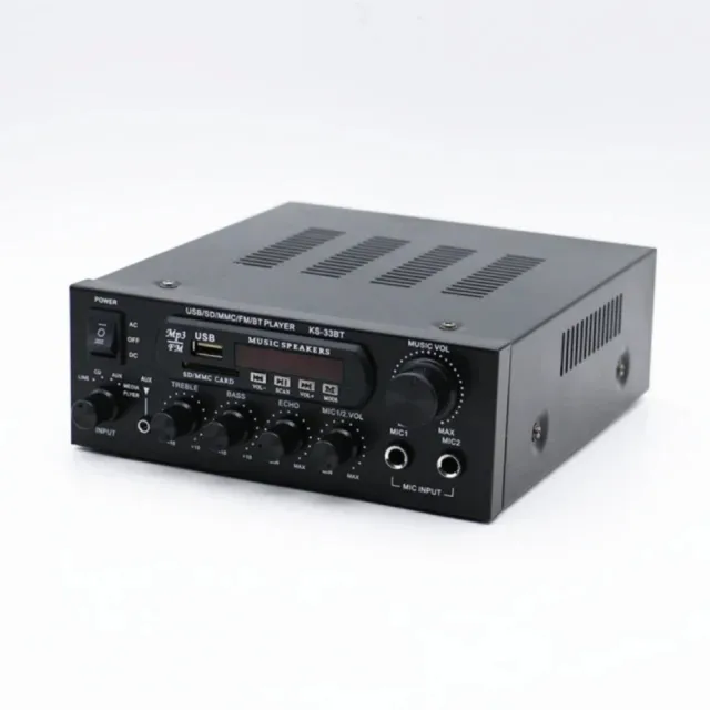 擴大機迷妳藍芽功放機音箱擴大器功放器-110V(車家兩用/插卡U盤收音/擴大機/K3)