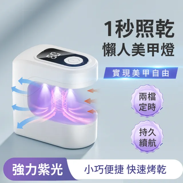 【MAANGE 瑪安格】迷你USB美甲光療機 智能LED單指速乾燈 指甲油烤燈烘乾機 家用美甲神器