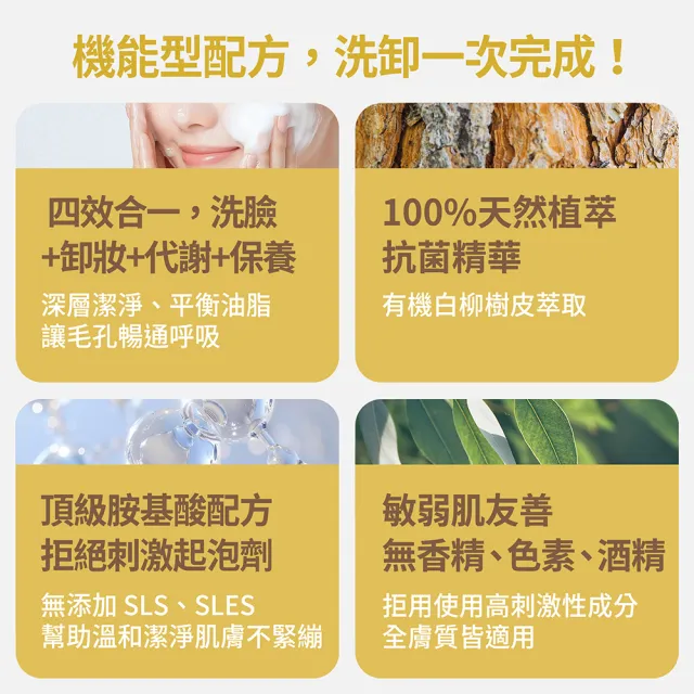 【FJ 豐傑生醫】金盞花淨膚洗卸蜜-150ml/瓶(深層清潔ｘ洗卸合一)