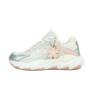 【FILA】Cherry Blossom 女 運動休閒鞋 老爹鞋 櫻花限定 灰粉(5-C306Z-515)