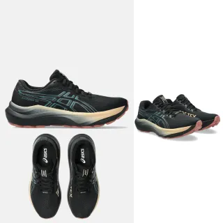 【asics 亞瑟士】GT-2000 14 GTX 女款 防水 慢跑鞋 一般楦(1012B844-002 黑 霧松綠 支撐型 亞瑟膠)