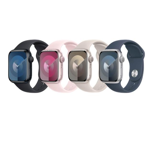 尾牙禮品採購5入組 【Apple】Apple Watch S9 GPS 45mm(金屬錶殼搭配運動錶帶)