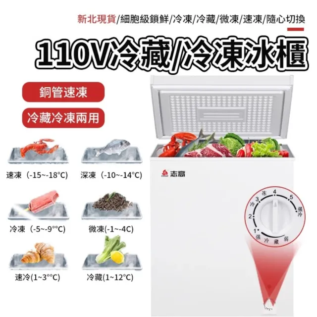YouPin 冷凍櫃 冰櫃 家用160L冷凍櫃 保鮮櫃 110v（冷藏櫃 冷凍櫃 保鮮櫃）