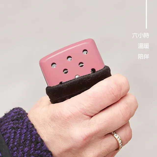 【Zippo】暖手爐 懷爐-小型粉紅色-6小時＋355MLZippo專用油(暖手爐 懷爐)