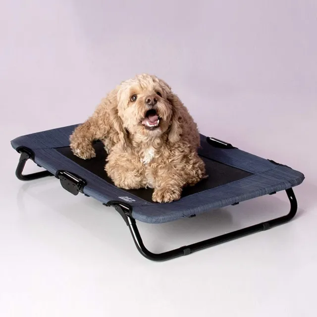 【PET GEAR】寵物防汙通風架高床涼床-藍湖（S）(PG-6230LBA)