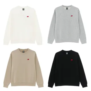 【NEW BALANCE】NB 大學T 長袖上衣_男性_米杏/卡其/灰/黑色_MT53809AG_MT53809BK(美版 版型偏大)