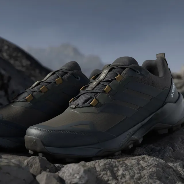【adidas 愛迪達】Terrex Skychaser AX5 GTX 男 越野鞋 防水 深橄欖綠(JQ2213)