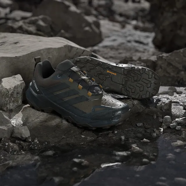 【adidas 愛迪達】Terrex Skychaser AX5 GTX 男 越野鞋 防水 深橄欖綠(JQ2213)