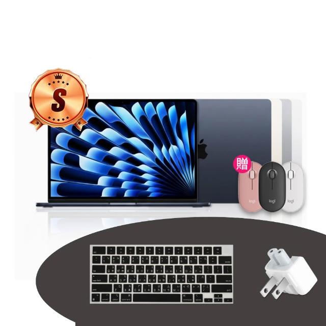 【Apple】無線滑鼠★S級福利品 MacBook Air 13.6吋 M2 晶片 8核心CPU 與 8核心GPU 16G/256G SSD(國際版官方