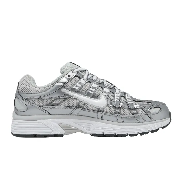 【NIKE 耐吉】休閒鞋 Wmns P-6000 女鞋 灰 白 復古 緩震 運動鞋  IO3496-001