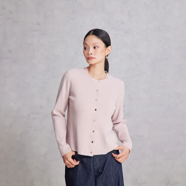 【giordano ladies】25FW 撞色條紋開襟小外套(02355626)