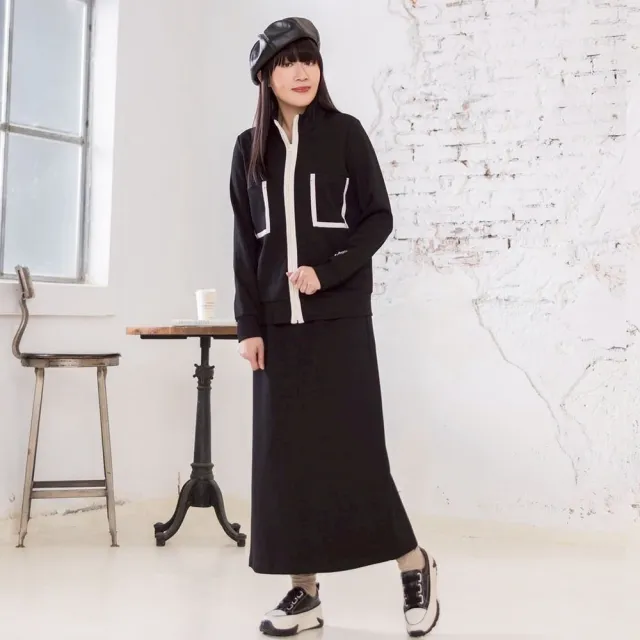 【JIN HWA 今譁】韓版時尚配色拉錬口袋造型J☆H修身休閒棉T外套X6611