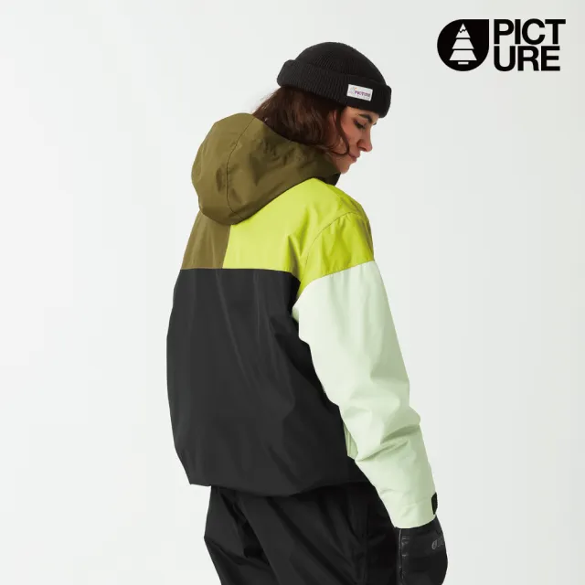 【Picture】女防水透濕滑雪外套 菸草卡其-淺綠 Citrik W JKT WVT0406 (S-L)