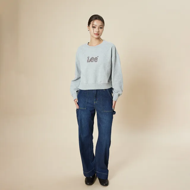 【Lee】女裝 牛仔褲 / 428 高腰舒適直筒 工作褲 深藍洗水 LB517106033