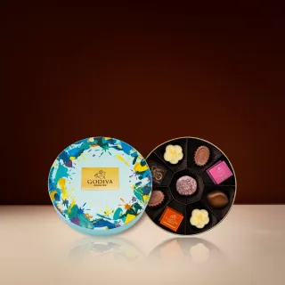 【GODIVA】歡聚系列綜合巧克力圓形禮盒12顆裝(生日禮、情人節、新年)