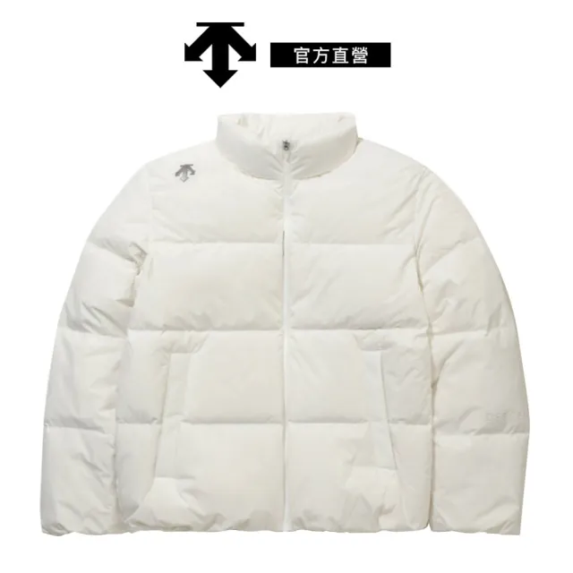 【DESCENTE】迪桑特 女士 質感蓬鬆羽絨外套 麵包外套(白色)