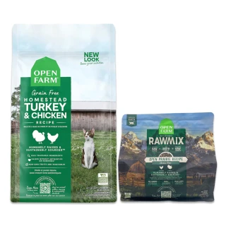 【OPEN FARM 開放農場】自然農選+混凍乾無穀貓糧2包組-6.25LB/2.83kg-全齡貓(WDJ/貓飼料/貓糧/貓乾糧)