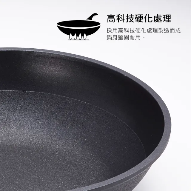 【PERFECT 理想】日式黑金鋼炒鍋-台灣製造(33cm單把附蓋)