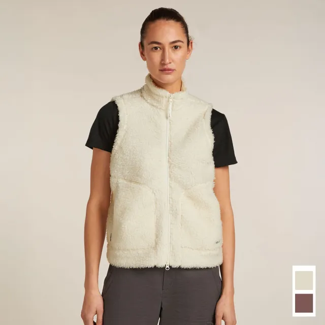 【Icebreaker】女 High Pile RealFleece™ 刷毛保暖背心-960(IB0A57AZ/休閒旅遊/登山健行/防風保暖)